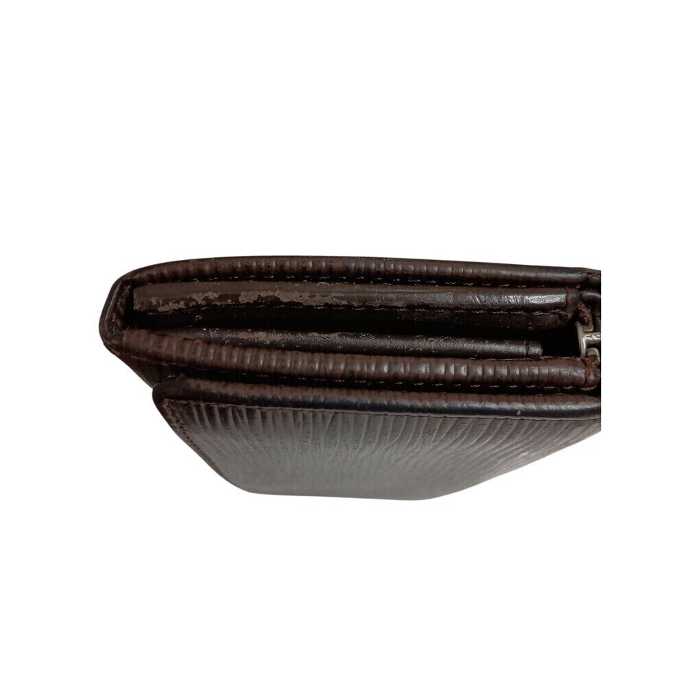 Louis Vuitton Epi Tressor Wallet Brown Leather Authentic Approx 6 x 4 Inches - Picture 8 of 15